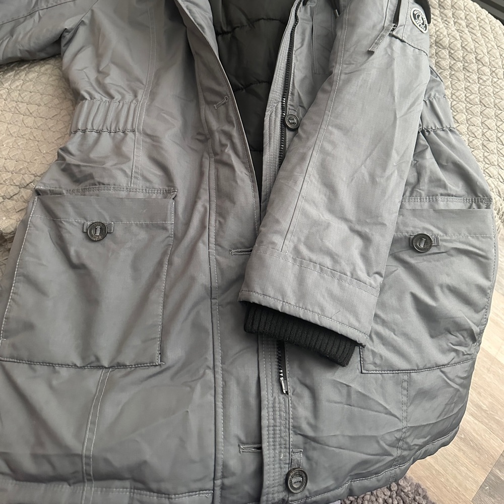 A&F winter jacket.  Used couple of times.  Lots of life left in this jacket.